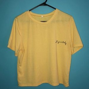 Yellow Crop top